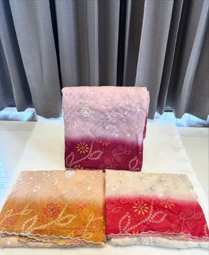 Hand work saress